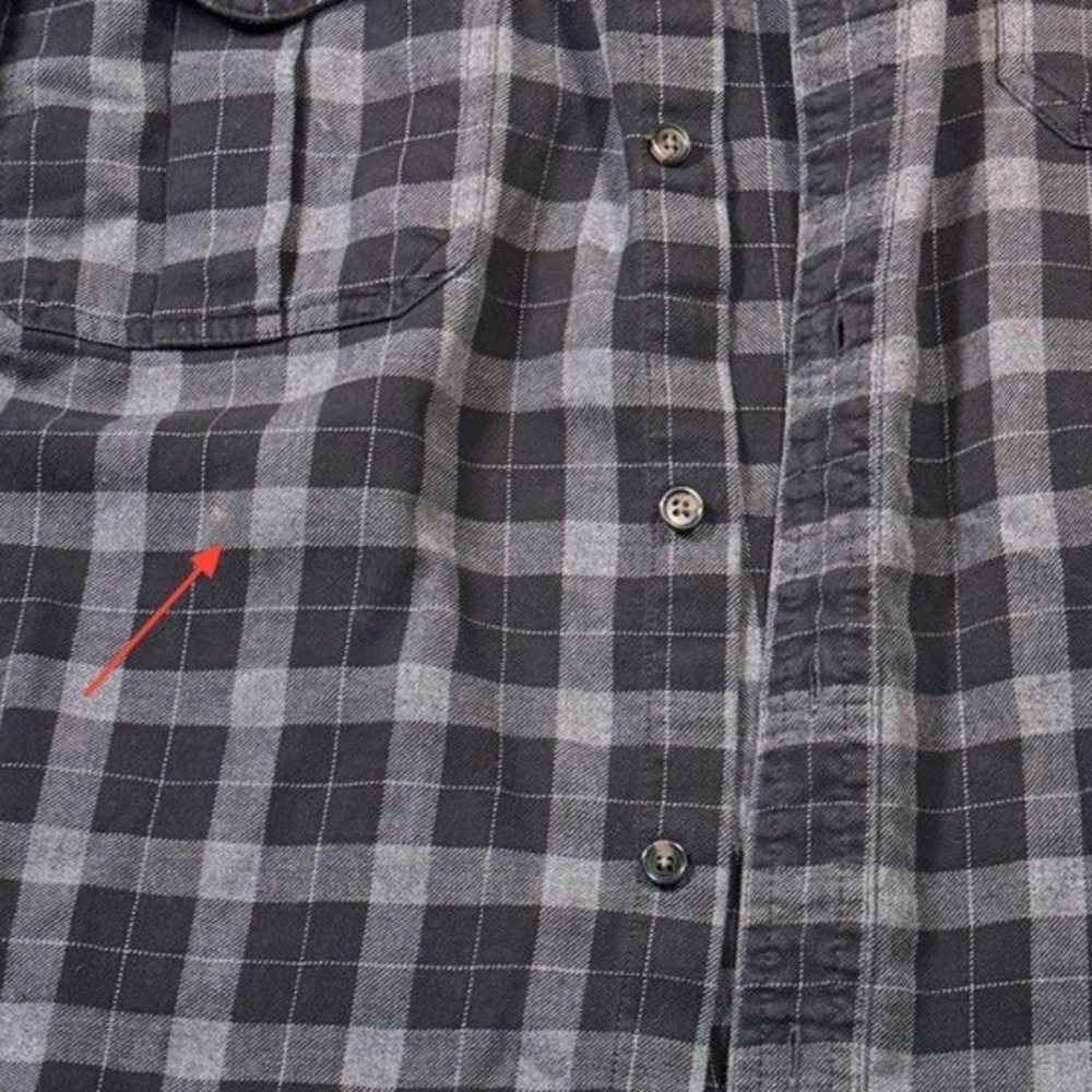 Filson Gray and Black Plaid Button-Down Shirt - Picture 7 of 8